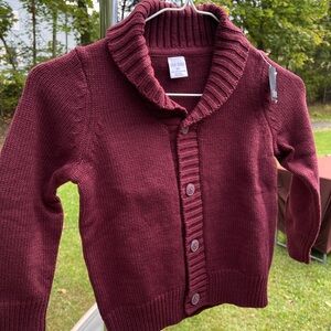 Okie Dokie Maroon Kids Cardigan